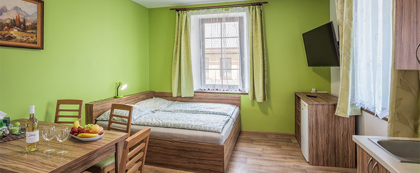 Zelený apartmán