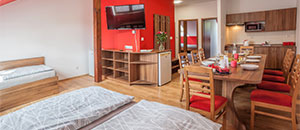 Červený apartmán