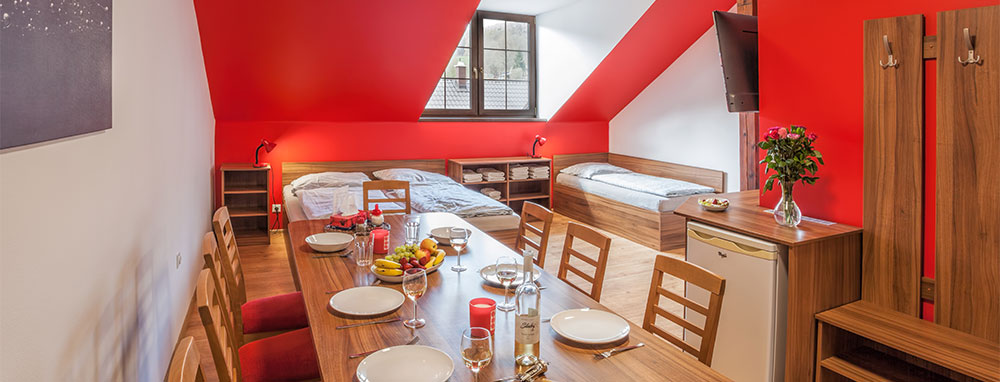 Červený apartmán