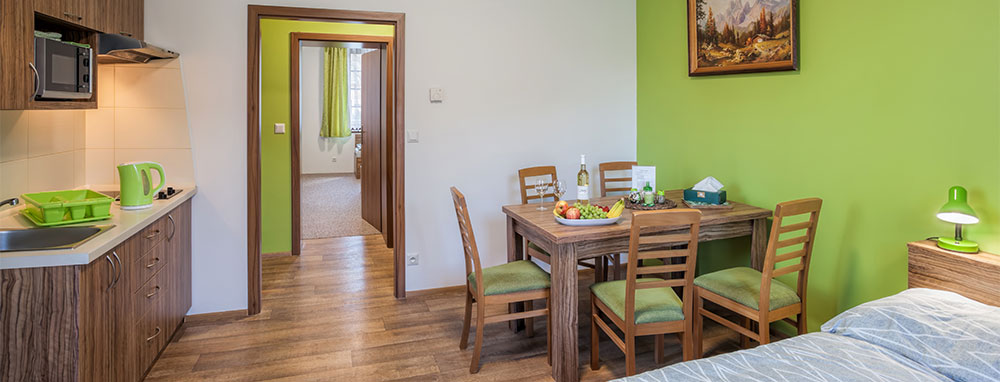 Zelený apartmán